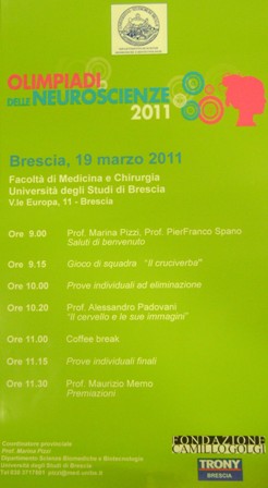 OLIMPIADI DELLE NEUROSCIENZE 2011