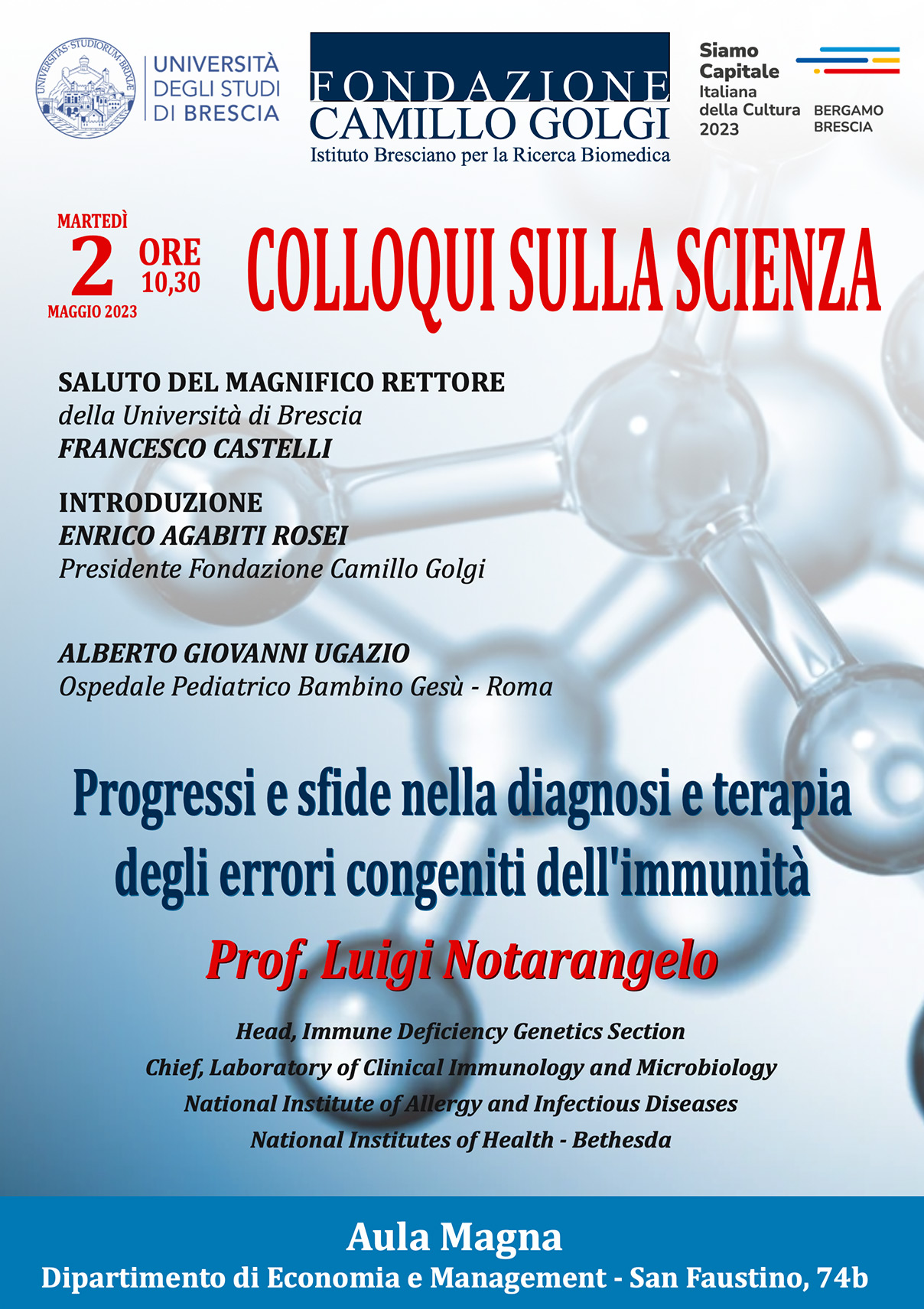 Colloqui sulla scienza 2023